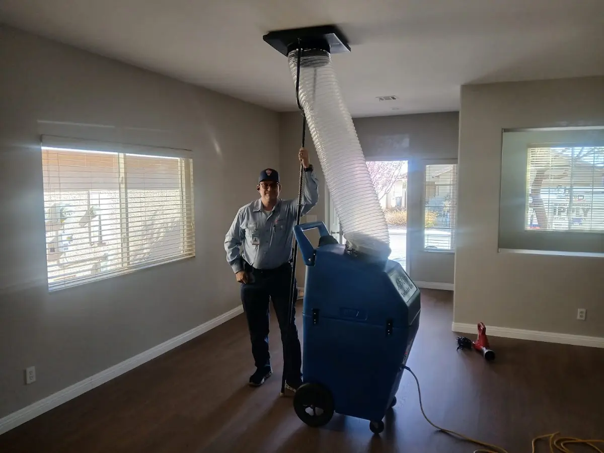 Professional Dryer Vent Cleaning work inside a Hempstead home